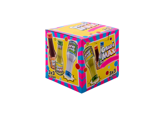 Gaudi Max Partywürfel, 16/17% Vol. 9x20ml