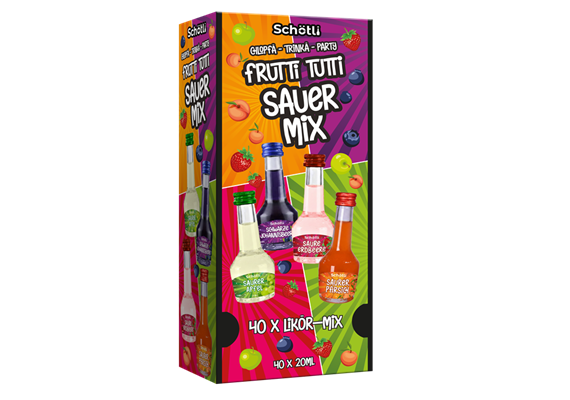 Schötli, Frutti Tutti SAUER Mix 15–16% Vol 40x20ml